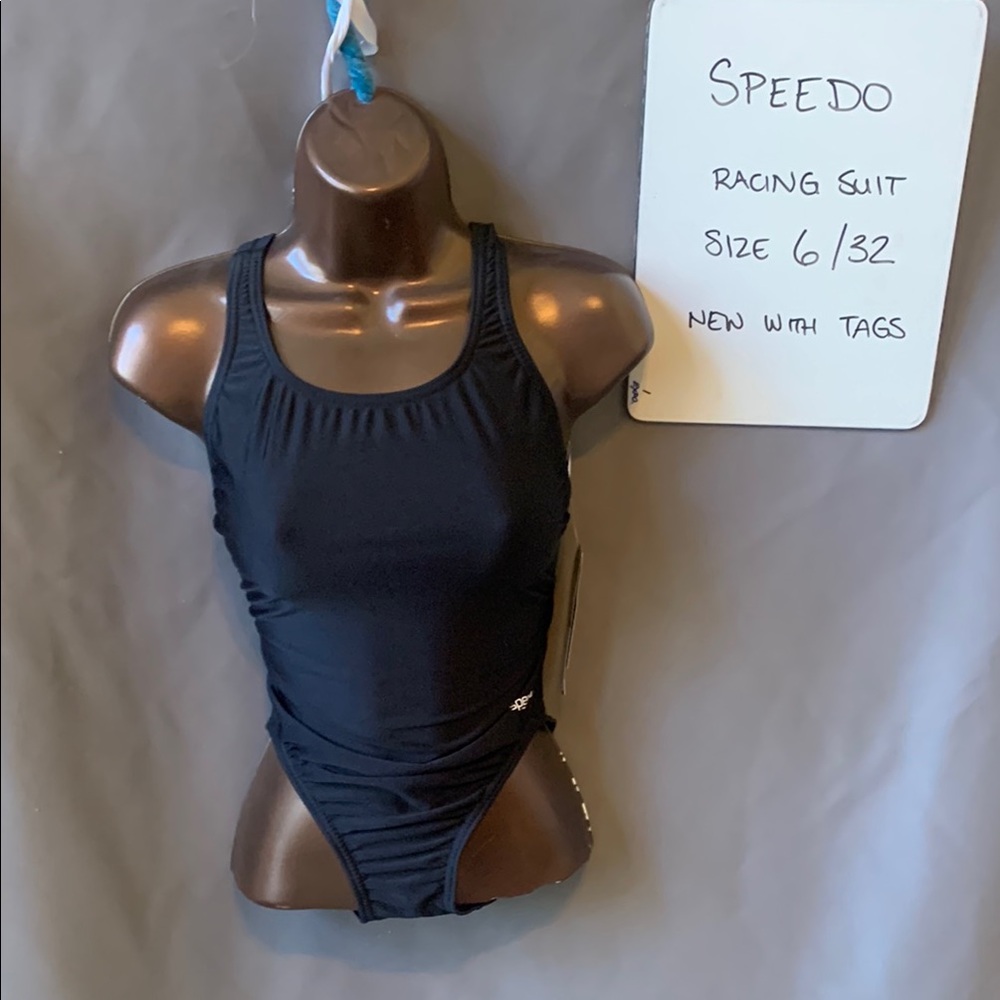 Speedo Women's Black Racing Swimsuit